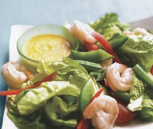 Best Shrimp and greens salad