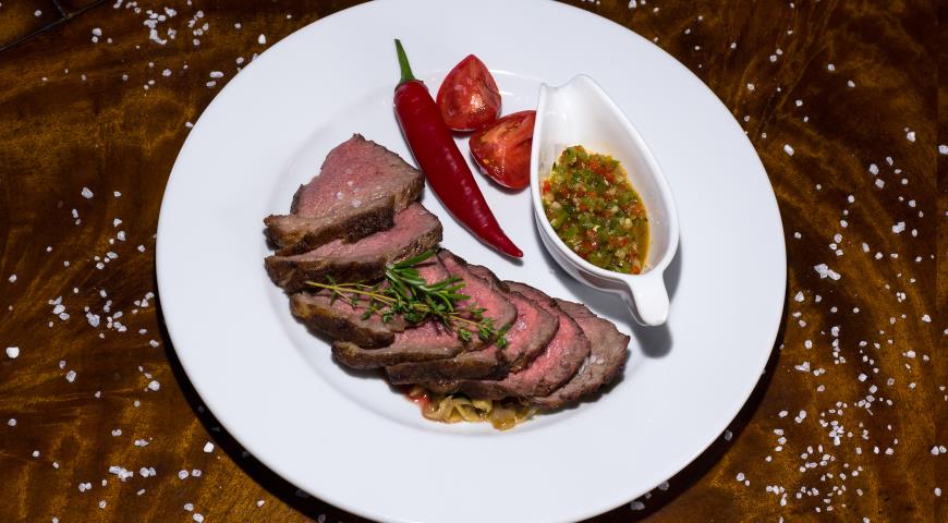 Montevideo Steak with Chimichurri Sauce