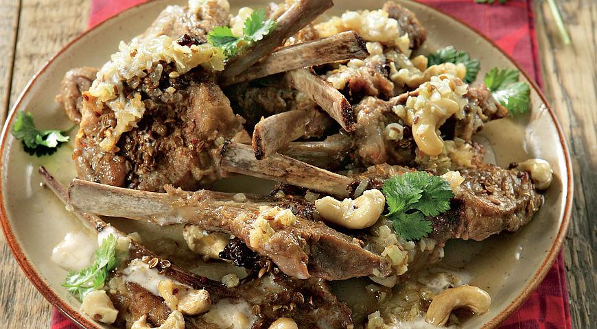 Spicy Lamb with Cashews and Ginger