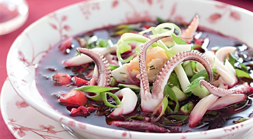 Beetroot with Squid