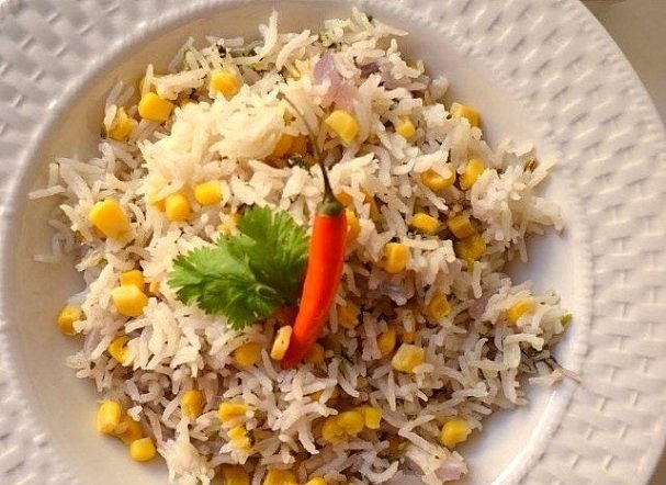 Pilaf with corn