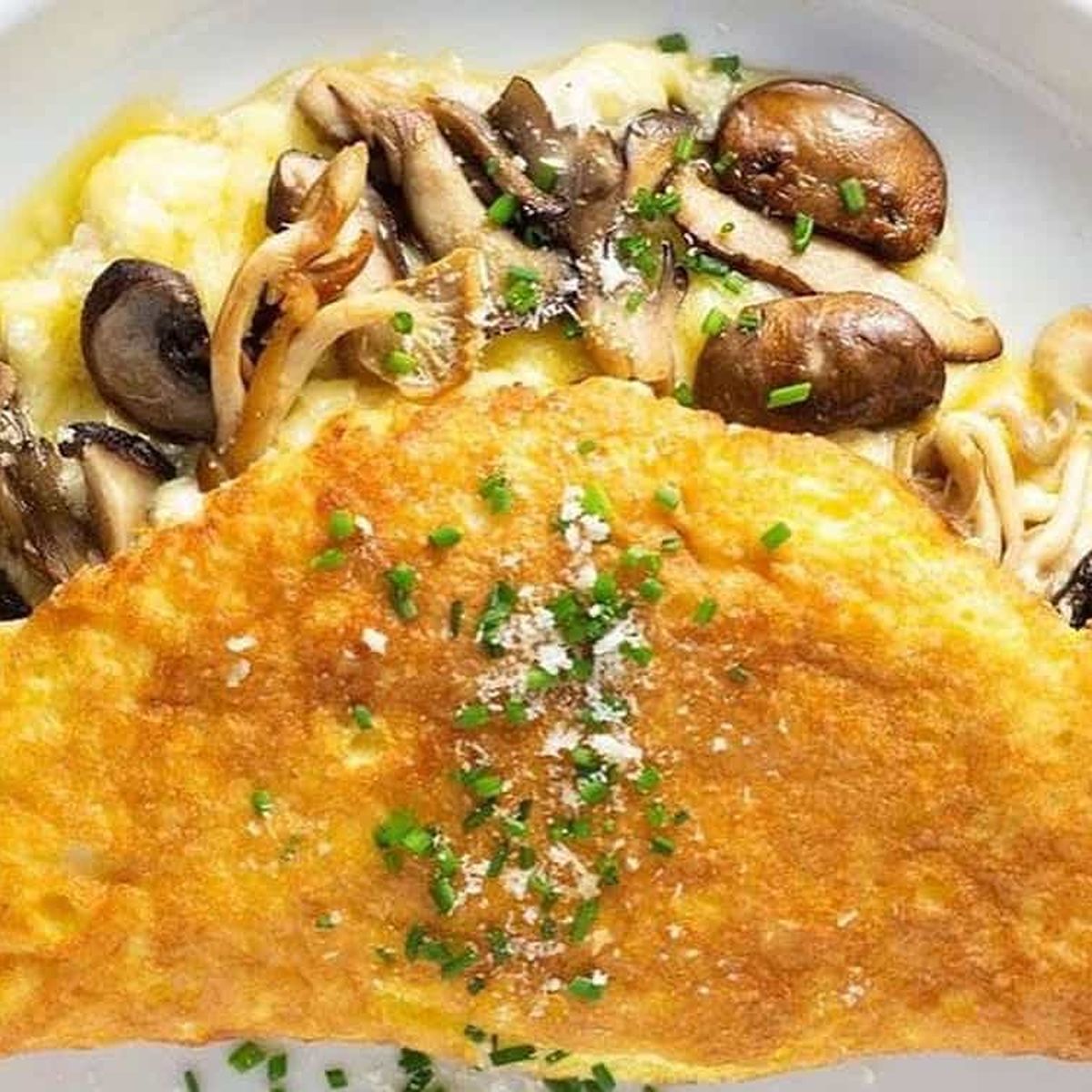 Mushroom omelette