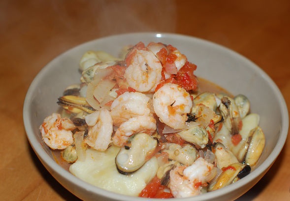 Stew with seafood