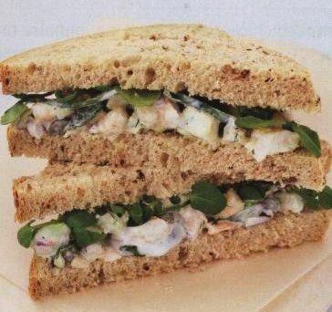 Shrimp and avocado sandwiches