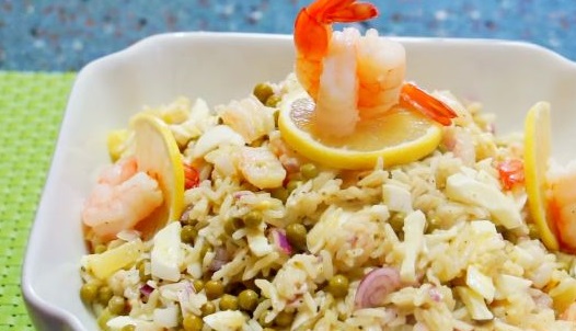 Shrimp, Rice and Pineapple Salad