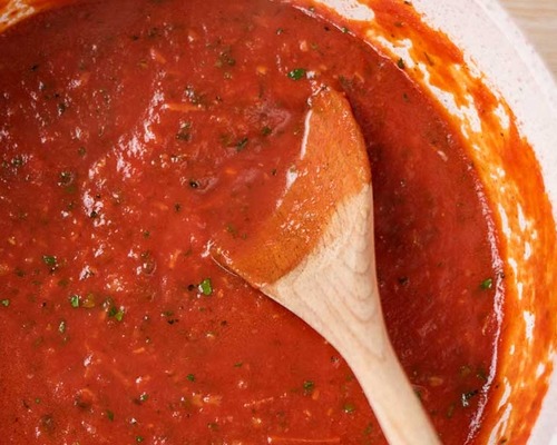 Tomato keto sauce Marinara for pizza