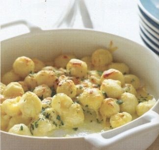 Gnocchi with cheese filling