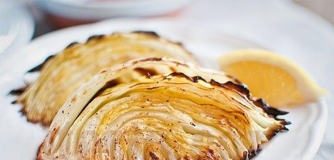 Oven baked cabbage