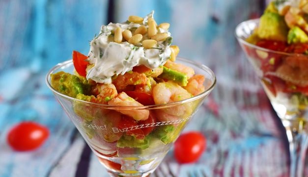 Shrimp Avocado Cocktail Salad