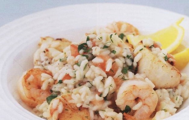 Tasty Risotto with seafood