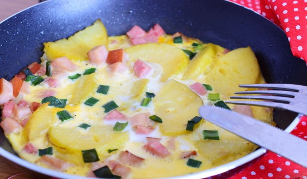 Tasty Omelet with potatoes