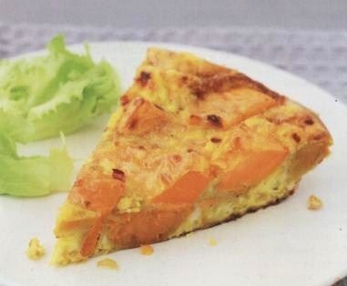 Spanish omelet (tortilla) with sweet potatoes (sweet potatoes)