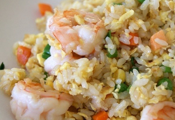Rice with shrimps
