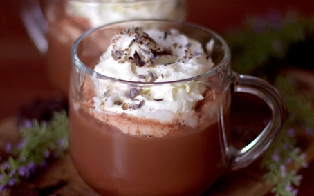 Cocoa with lavender