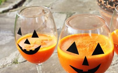 Crazy Pumpkin Vitamin Cocktail for Halloween