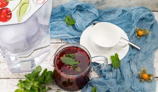 Cranberry mint tea