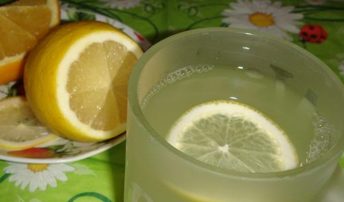 Ginger drink with citrus