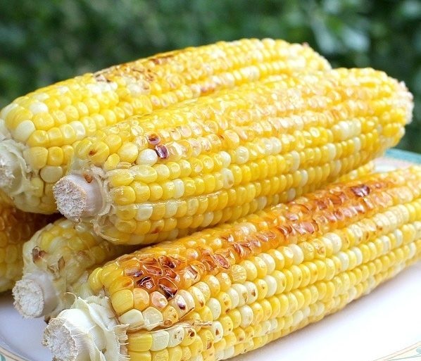 Oven baked corn with honey