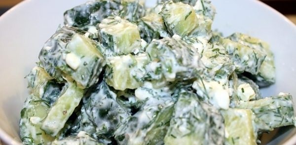 Greek cucumber salad