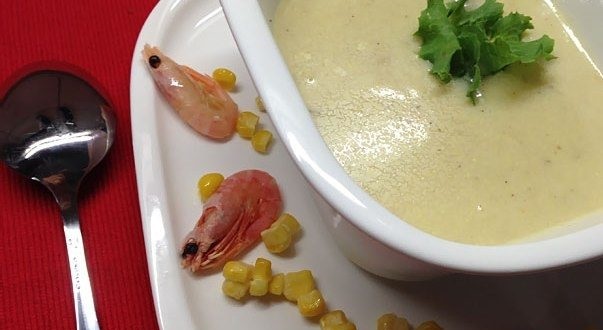 Creamy Corn Shrimp Soup