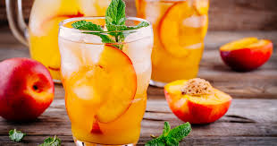 Summer peach lemonade