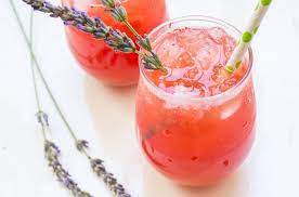 Strawberry lavender lemonade