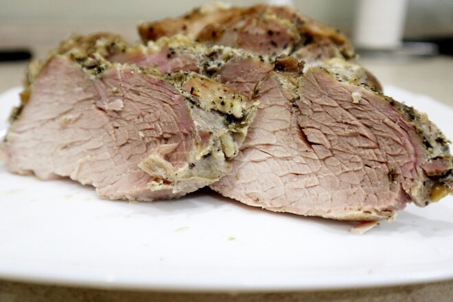 Pork Baked In A Whole Piece In Foil