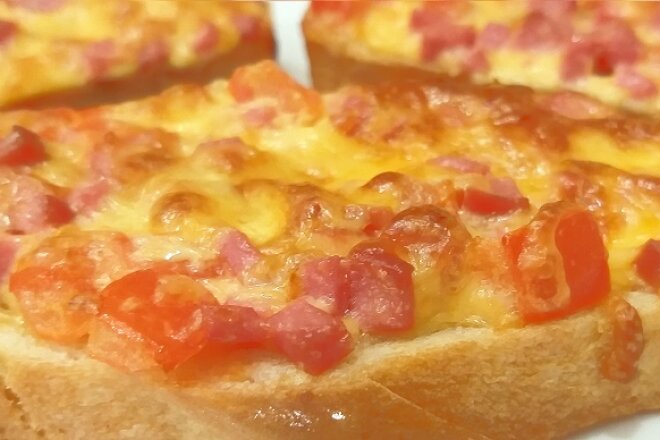 Hot Sandwiches With Cheese And Sausage In The Oven