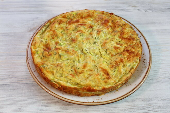 Jellied Zucchini And Cheese Pie