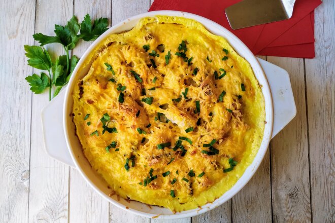 Fish Pie With Pollock And Egg Filling