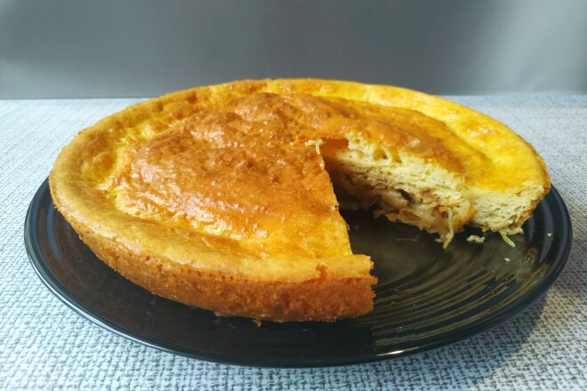 Jellied Sauerkraut Pie With Sour Cream