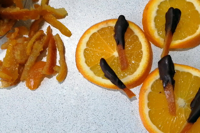 Candied Citrus Peels With Sugar