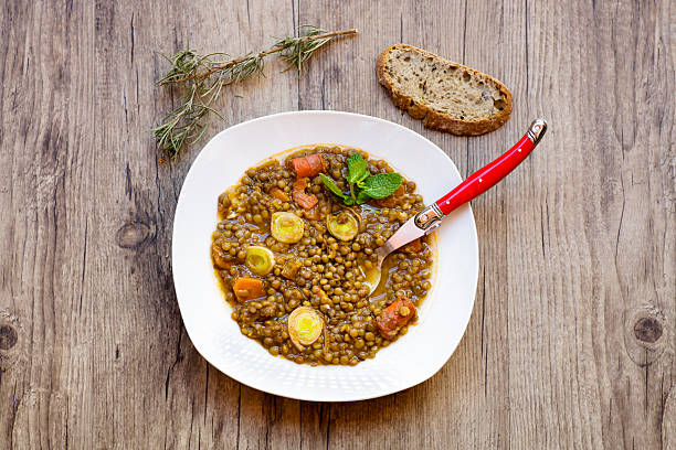 Lentil Stew with Sausages