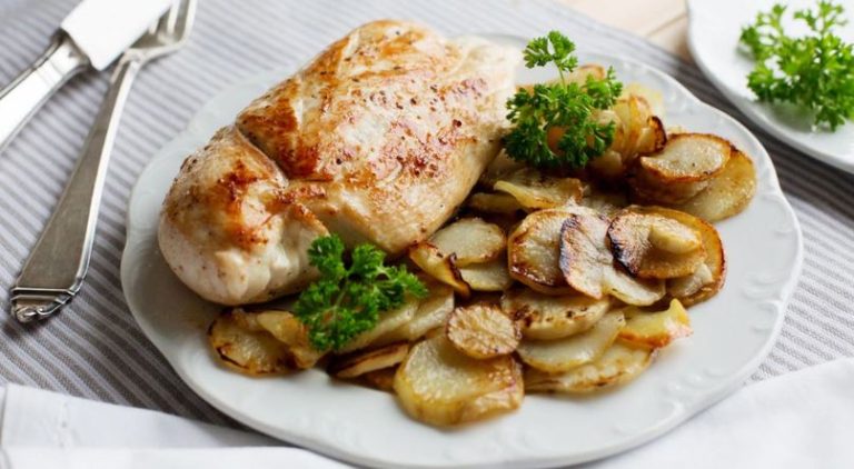 Diabetic Potatoes with Chicken Ragout (Jerusalem Artichoke)
