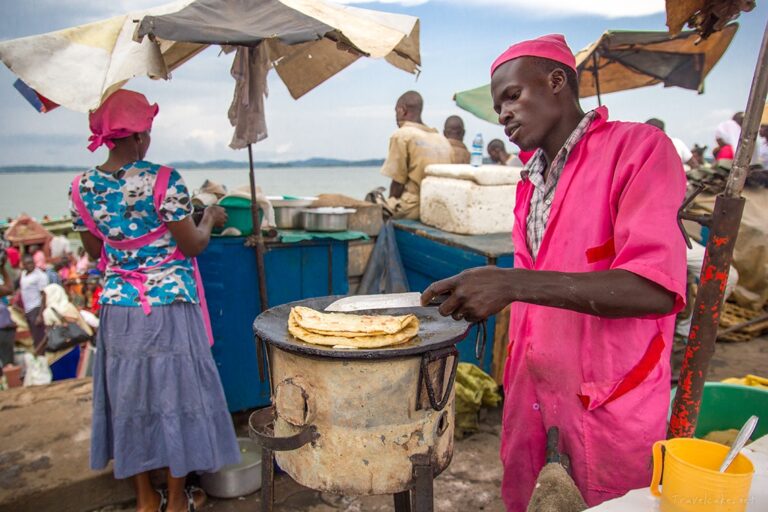 What are some popular Ugandan street food items?