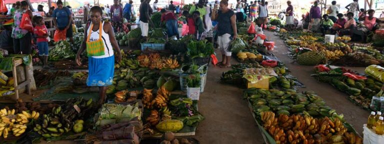 Can you recommend any famous food markets or food stalls in Solomon Islands?