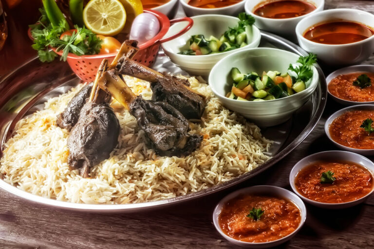 Are there any unique ingredients used in Saudi Arabian cuisine?