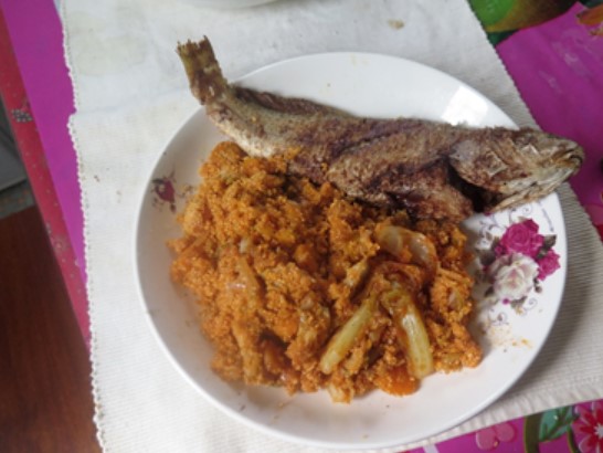 Can you explain the use of cassava and plantains in Congolese dishes?