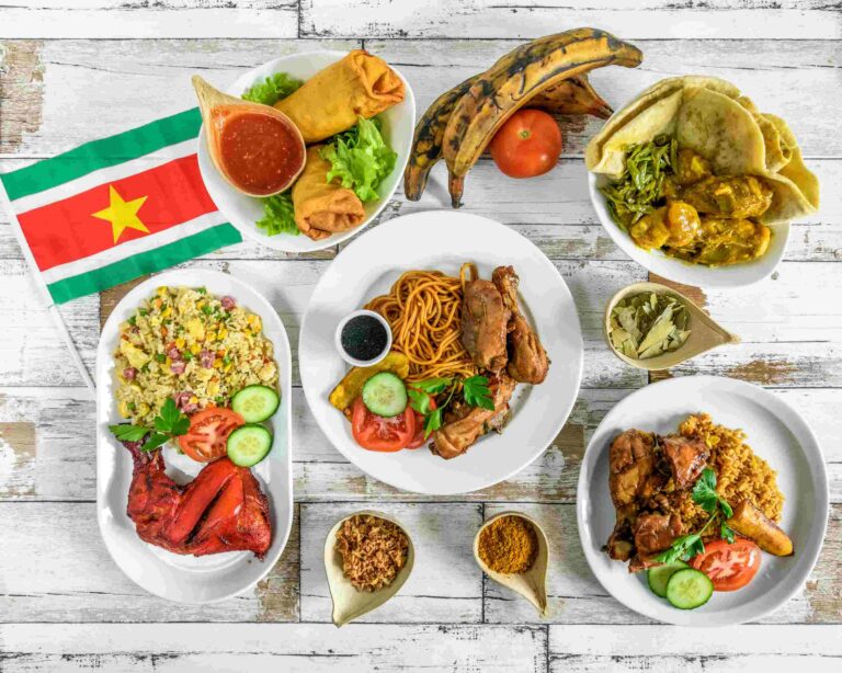 How do Surinamese desserts differ from other Caribbean desserts?