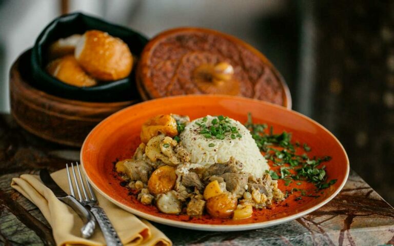 Can you recommend some typical Azerbaijani dishes for a first-time visitor?