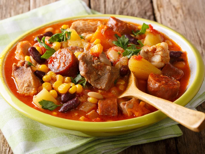 Cachupa Rica (Corn and Bean Stew with Meat)