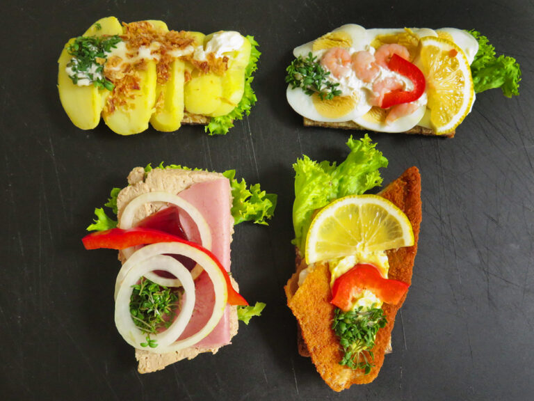 What are some traditional snacks or appetizers in Denmark?