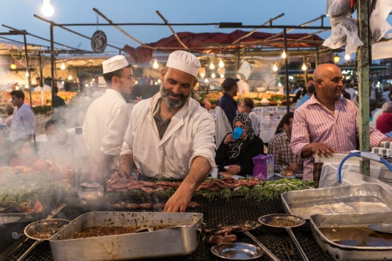 Are there any famous food markets or food festivals in Morocco?