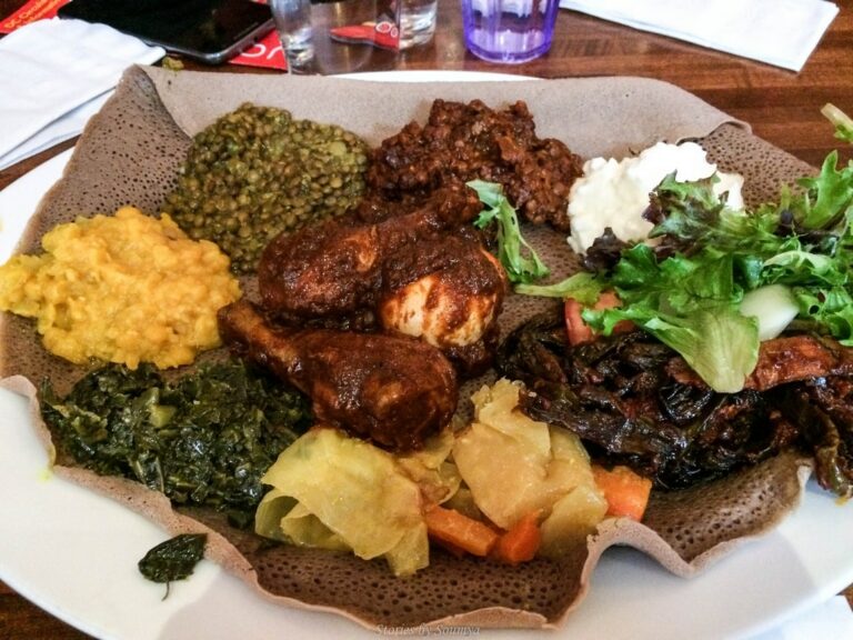 What are the main ingredients used in Ethiopian cooking?