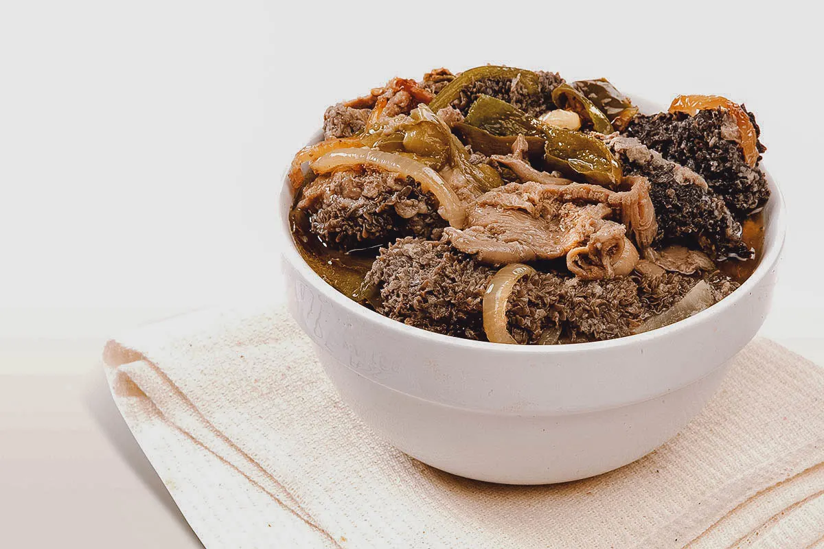 What are some popular South African condiments or sauces used in dishes?