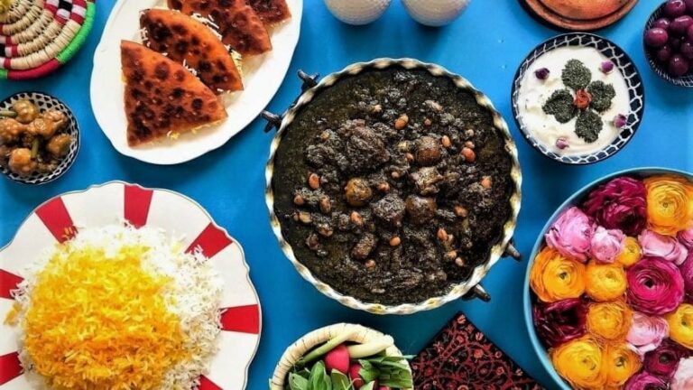 Are there any specific breads or flatbreads associated with Iranian cuisine?