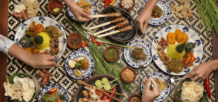 What are some condiments or sauces commonly used in Indonesian cooking?