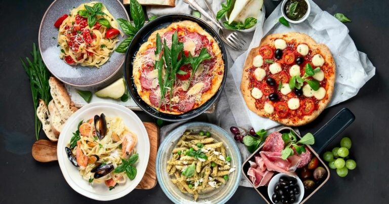 Can you find any influences from neighboring countries in Italian cuisine?