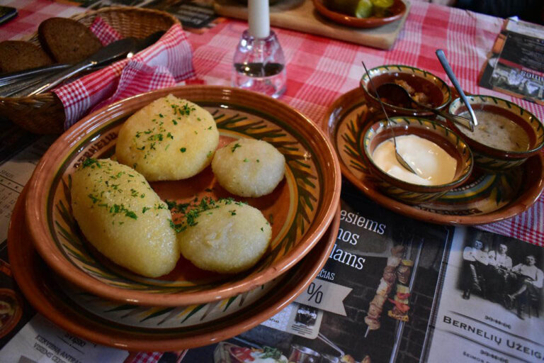 What are some condiments or sauces commonly used in Lithuanian cooking?