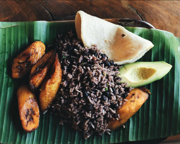 Can you tell me about the role of plantains in Costa Rican cuisine?